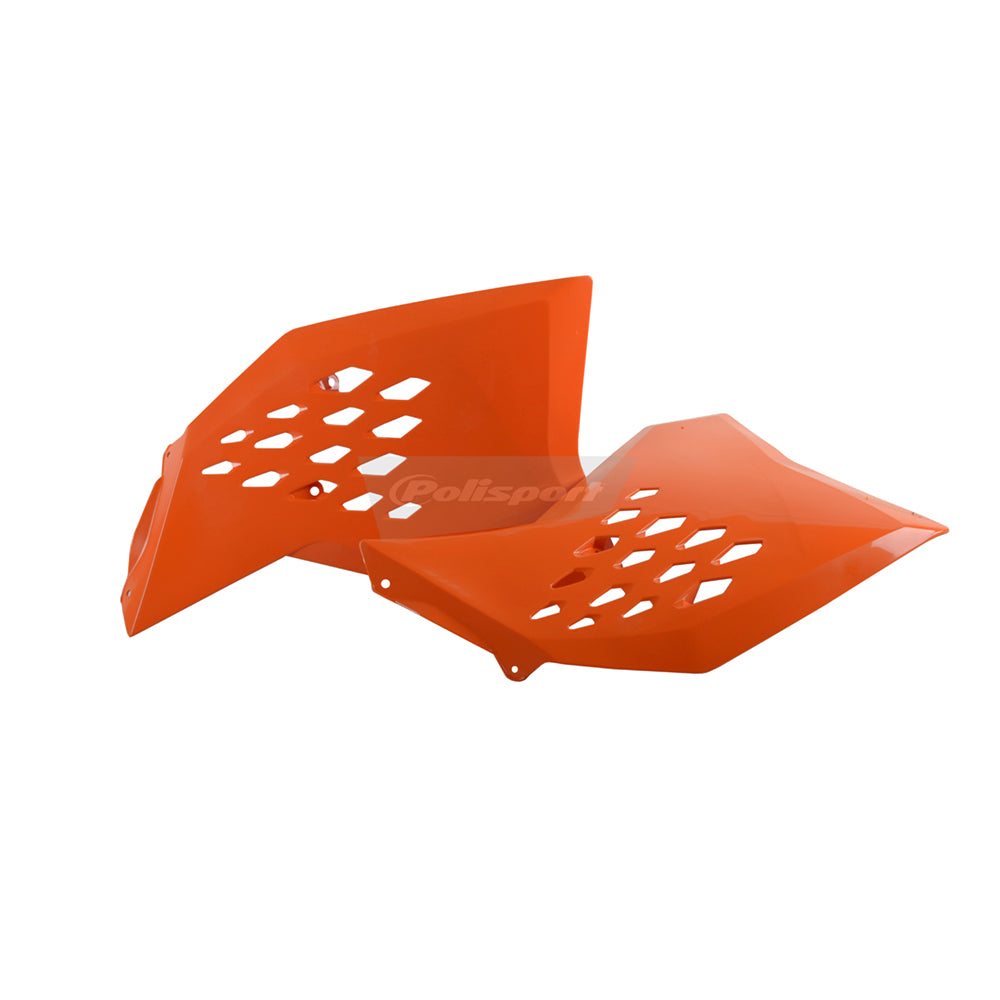 Polisport Rad Radiator Scoops Tank Panels For KTM EXC 125 Orange 2008-2011